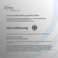 Certificado expedido por CRB Analyse Service GmbH relativo a la acreditación por parte de DAkkS | © CRB Analyse Service GmbH